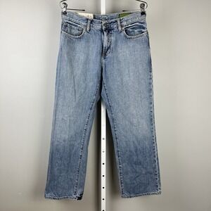 GAP 1969 Jeans Mens 30x30 Light Indigo Denim Baggy Straight Fit‎ 100% Cotton